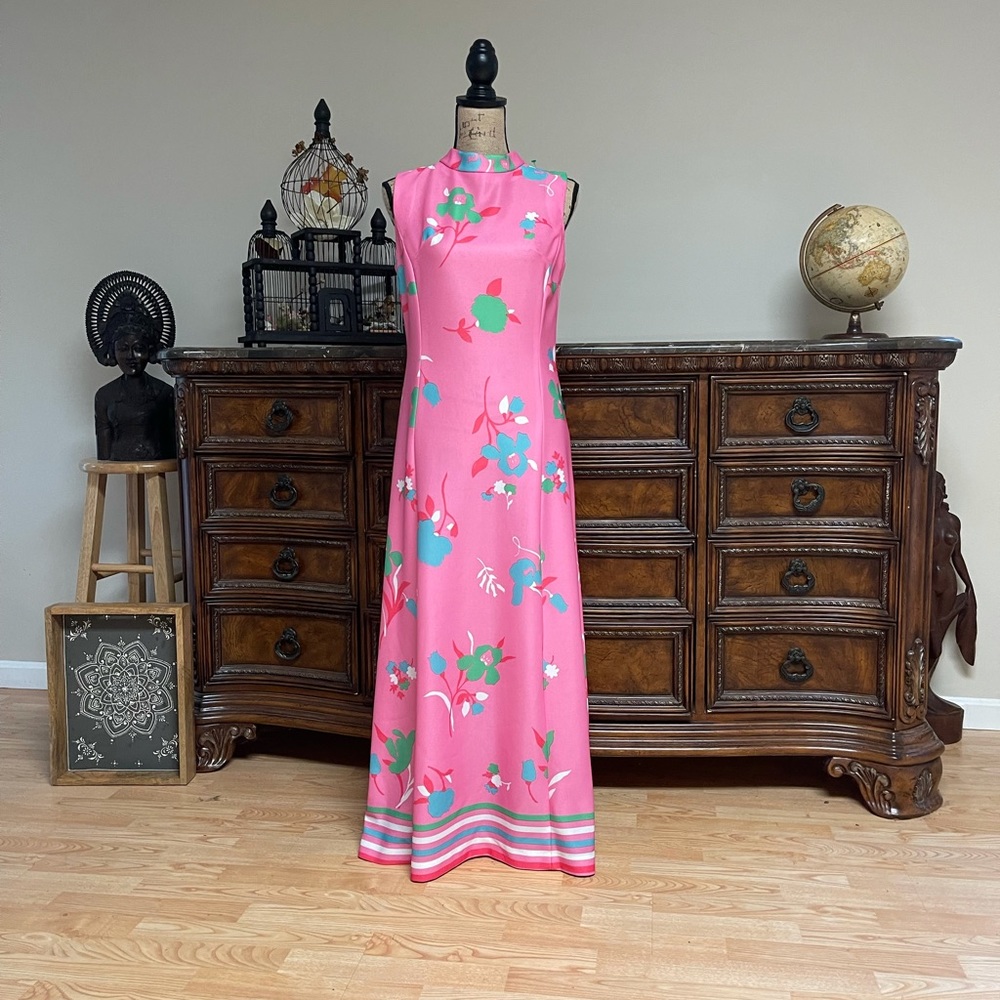 Vintage 1960's mod maxi dress fantastic condition